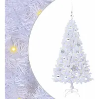 Syfax Kunstkerstboom met 150 LED Wit 120 cm PVC en staal