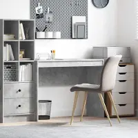 Prolenta Maison Exclusive - Bureau, betonlook, grijs, 100 x 40 x 76 cm