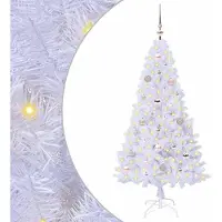 Syfax Kunstkerstboom met 150 LED Wit 150 cm PVC en staal