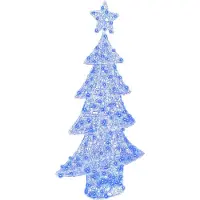 Syfax Kerstboom met 160 LED Blauw 150 cm Acryl