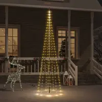 Prolenta Maison Exclusive - LED-kerstboom voor vlaggenmast, warmwit, 310 LED's, 300 cm