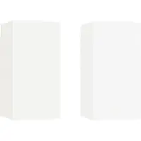 Syfax Tv-meubelen 2 st 30,5x30x60 cm bewerkt hout wit