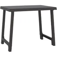 vidaXL Campingtafel hout-look 79x56x64 cm PP antracietkleurig