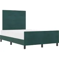 vidaXL Boxspring bed met hoofdeinde Donkergroen 120 x 190 cm Fluweel