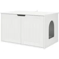 Syfax Kattenhuis Wit 85 x 55 x 50,5 cm Bewerkt hout