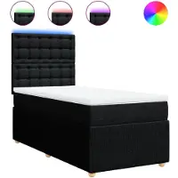 Syfax Boxspring met matras stof zwart 100x200 cm