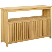 Syfax Tuin Console Tafel met opslag Licht acacia 110 x 35 x 75 cm