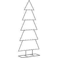 Syfax Kerstdecoratie kerstboom 150 cm metaal zwart