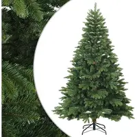 Syfax Kunstmatige Inklapbare Kerstboom Groen 210 cm PVC, PE en staal