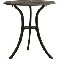 Syfax Tuintafel 62x62x65 cm gietaluminium bronskleurig