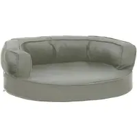 Syfax Hondenbed ergonomisch linnen-look 60x42 cm grijs