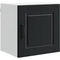 vidaXL Wandkast PORTO Zwart 40 x 31 x 40 cm Bewerkt hout