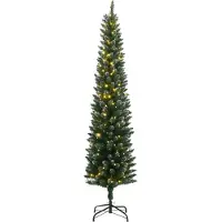 Syfax Kunstkerstboom smal met 150 LED's 120 cm