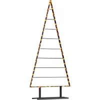 Syfax Metalen kerstboom met standaard Zwart 180 cm Staal