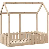 Prolenta Maison Exclusive - Kinderbed, huisbedmodel, 70x140 cm, massief grenenhout