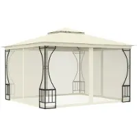 The Living Store De Living Store Paviljoen met net, afmetingen 300x300x265 cm, kleur crème