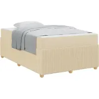 vidaXL Bedframe Crème 120 x 200 cm Stof
