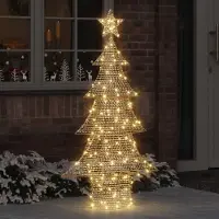 Prolenta Maison Exclusive - Kerstboom met 160 LED's, warm wit licht, 151 cm, PET