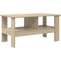 vidaXL Salontafel Sonoma Eik 90 x 50 x 45 cm Bewerkt hout