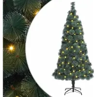 Prolenta Maison Exclusive - Kunstkerstboom met ingebouwde verlichting, groen, 180 cm, PET