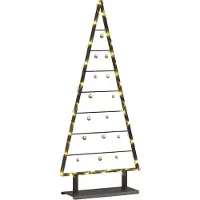 Syfax Metalen kerstboom met standaard Zwart 125,5 cm Staal