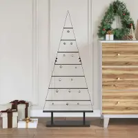Prolenta Maison Exclusive - Metalen kerstboom, zwart, 125,5 cm, staal