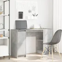 Prolenta Maison Exclusive - Bureau in betonkleur, 120x42x76 cm, gemaakt van houtvezel
