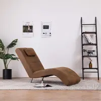Prolenta Maison Exclusive - Relax fauteuil met kussen, bruin, kunstleer met gebruikte look