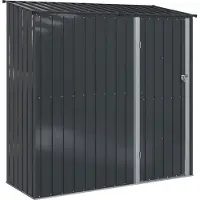 vidaXL Tuinhuizen, antraciet, 203 x 85,5 x 200 cm, metaal