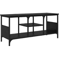 Syfax TV-kast Zwart Eiken 100 x 35 x 45 cm Gemonteerd hout en ijzer