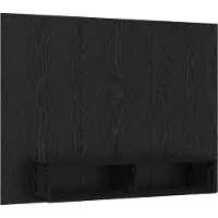 Syfax Tv-meubelset Zwart Eiken 120 x 23,5 x 90 cm Bewerkt hout