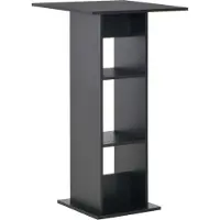Prolenta Maison Exclusive - Bar tafel, zwart, 60 x 60 x 110 cm