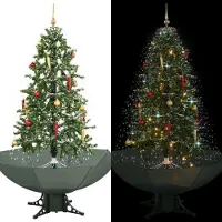 Prolenta Maison Exclusive - Kunstkerstboom met parapluvoet, groen, 170 cm