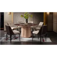 AEA Set van luxe stoelen, designmeubels, houten eetkamerstoelen, 4 stuks