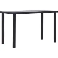 Prolenta Maison Exclusive - Eettafel, zwart en betonkleur, 120 x 60 x 75 cm, MDF