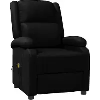 Syfax Massagestoel kunstleer zwart