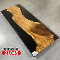 AEA Tisch Epoxid Harz Esstisch Echtes Holz Massive Möbel Wasserfall Epoxy Konferenz