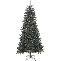 Syfax Kunstkerstboom met standaard 240 cm PVC groen