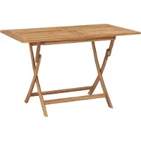 Syfax Tuintafel inklapbaar 120x70x75 cm massief teakhout