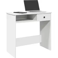 Prolenta Maison Exclusive - Bureau, wit, 80x40x75 cm, houtvezel