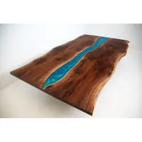 AEA Flusstisch Esstisch River Table Massiv Tische 240x100 Epoxidharz Meer Waterfall