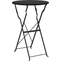 Syfax Bistrotafel Antraciet Ø 50 x 71 cm Poedercoating staal