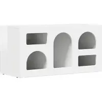 Syfax TV-kast ELST 80 x 35 x 40 cm Hoogglans wit Bewerkt hout