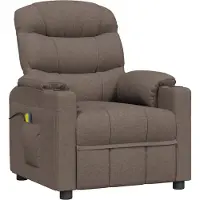 Syfax Massagestoel stof taupe
