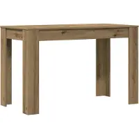 Syfax Eettafel 120x60x76 cm bewerkt hout artisanaal eikenkleur