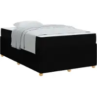 vidaXL Bedframe Zwart 120 x 190 cm Stof