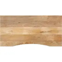 Syfax Bureaublad met ronding 120x50x2,5 cm massief ruw mangohout