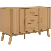 Syfax Dressoir OLDEN 114x43x73,5 cm massief grenenhout bruin