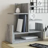 Prolenta Maison Exclusive - Bureauorganizer, grijs Sonoma, 49x20x52,5 cm, houtvezel