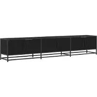 Syfax TV Eenheden 210 x 35 x 41 cm Zwart Eiken Bewerkt hout
